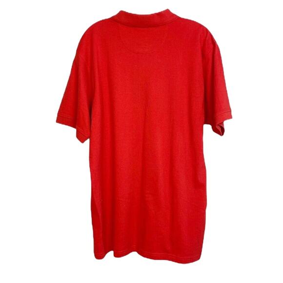 MARTHA'S VINEYARD STATE TRADITIONS USA Short Sleeve Polo Shirt RED LARGE NWT - Picture 2 of 6